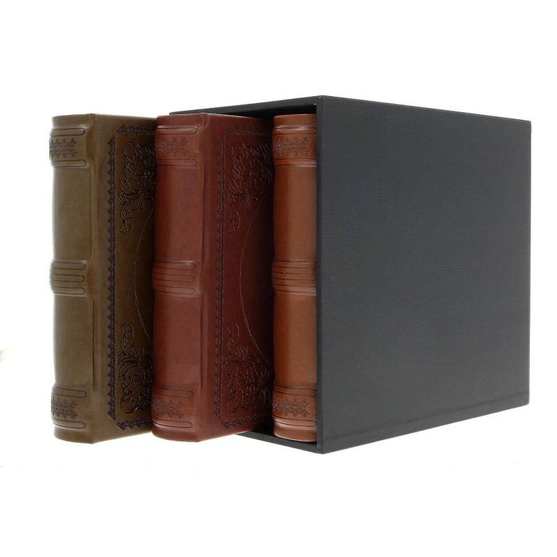 Set 3 albume foto DeLuxury, 10x15, 600 poze, piele eco, cutie decorativa neagra - imagine 4